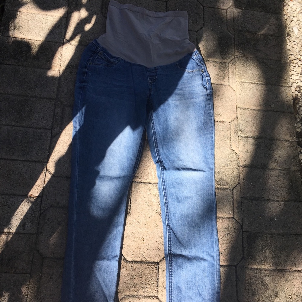 Wall flower, denim, size L, maternity jeans.